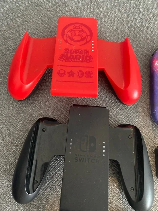 Nintendo Switch Joy-Con Bundle + Grips & Accessories (Untested) - Picture 3 of 5